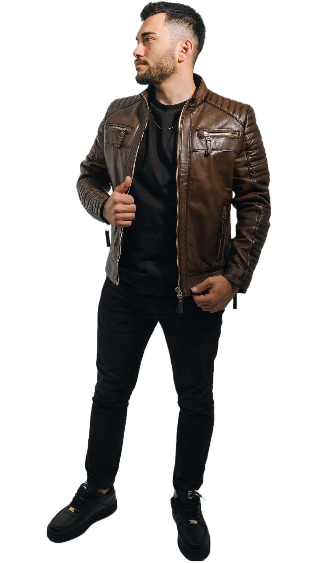 Men's genuine leather jacket by Hilda Leather